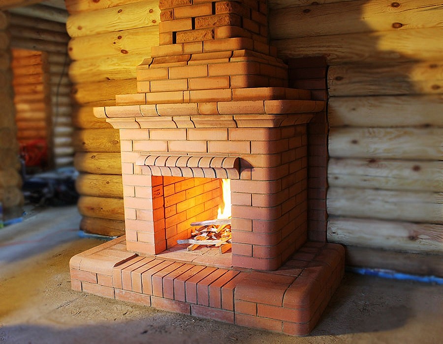 Кладка камина